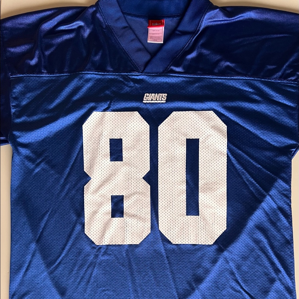 NFL Giants Reebok Football Jersey 80 Shockey Vintage Large EUC